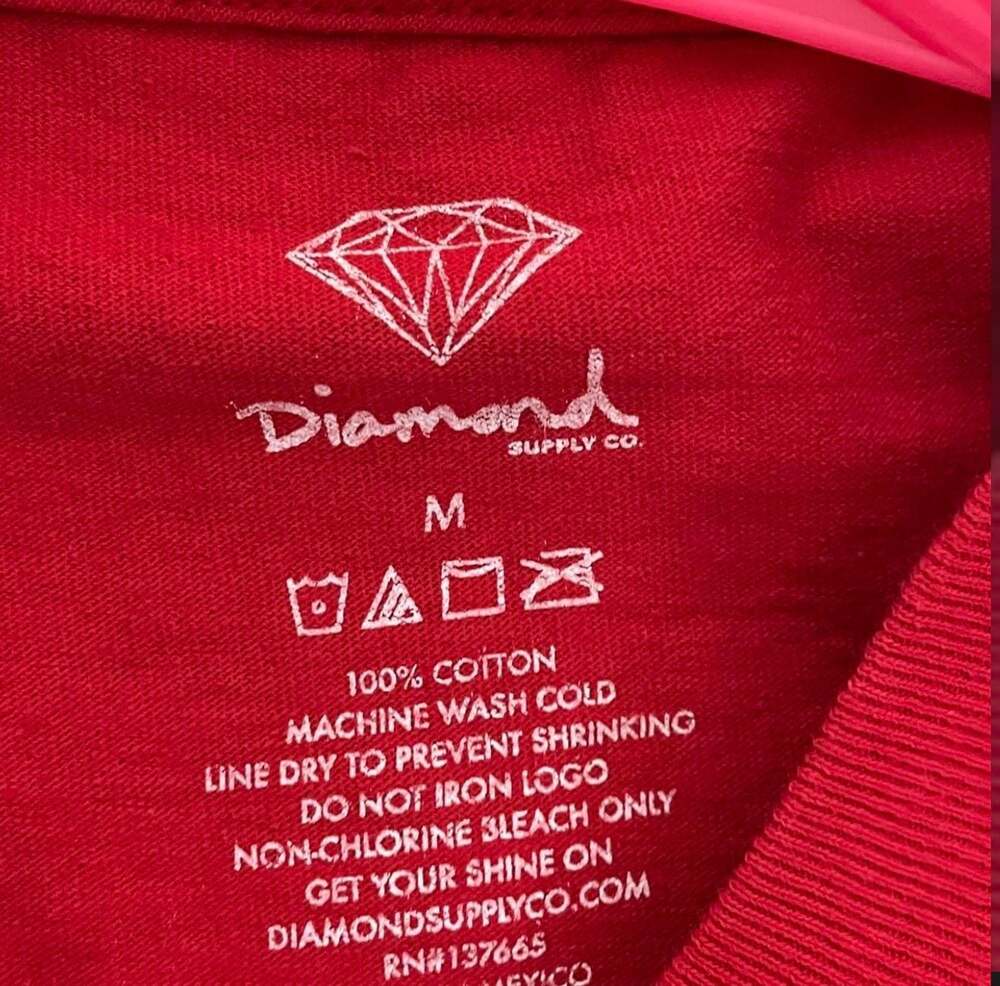 Mens Red Diamomd Supply Co T-Shirt Size M - Picture 3 of 3